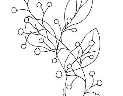 Line Art Nature Design Elements Graphic by G93 · Creative Fabrica