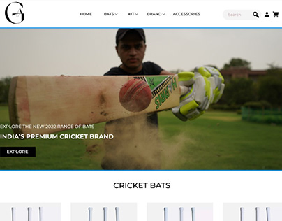Cricket Website UI Design - Landing Page