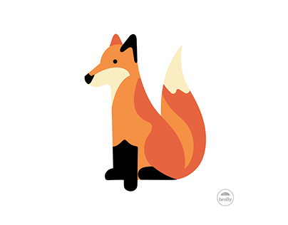 Stylized Fox Illustration/Icon