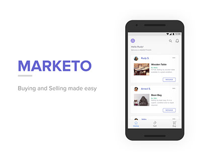 Marketo: Buying and selling platform