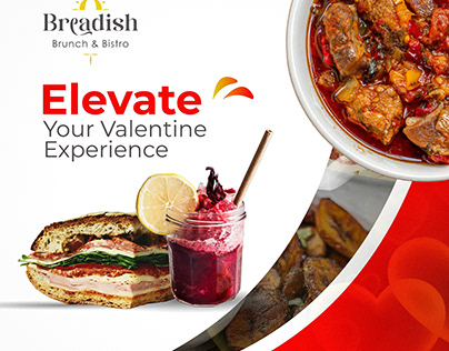 Breadish Brunch & Bistro Valentine Ads