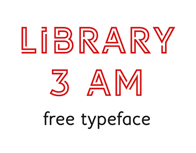 Library 3 am | free typeface