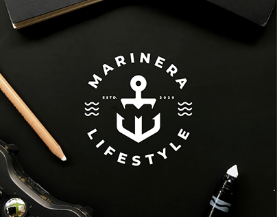 MARINERA monogram logo concept