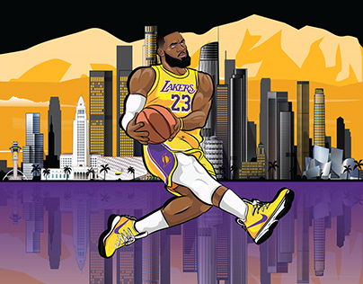 Lebron James Dunk Lakers