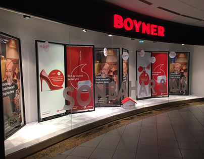 Boyner / Vodafone Vitrin Tasarımı