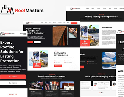 RoofMasters Roofing PSD Template