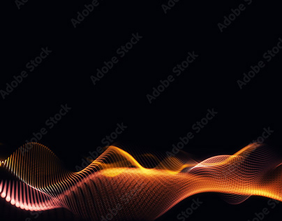 line wave light glowing effect particular background.