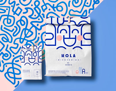 Hola Coffee branding