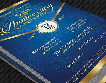 Anniversary Gala Flyer Poster Template