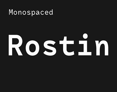 Rostin typeface