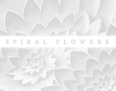 WALLPAPER SPIRAL FLOWERS