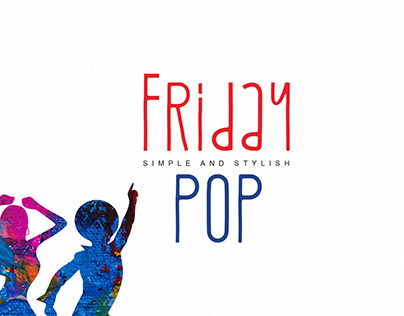 Friday Pop// Stylish Display Font