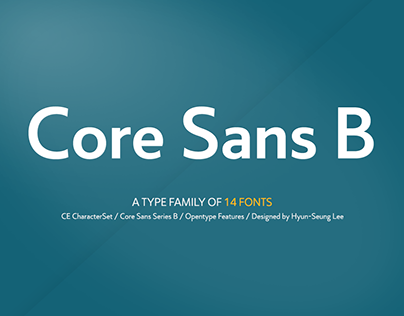 Core Sans B_Type Family (14 Fonts)