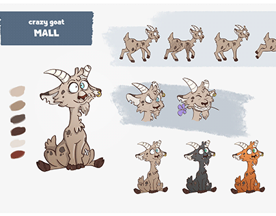 Crazy Goat Mall character concept