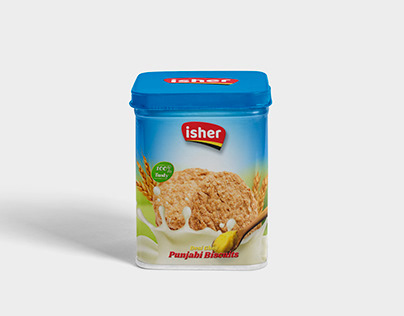 Desi Ghee Punjabi Biscuits Packaging Design