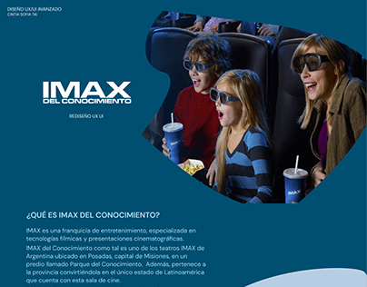 Rediseño App IMAX DEL CONOCIMIENTO