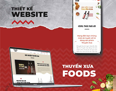 Thuyền Xưa Foods - Web Design