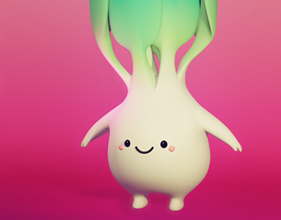 Cute Radish is for an educational children's project