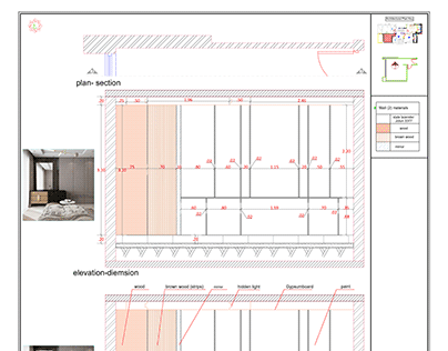 Shop drawing Bed room For El-Agamy