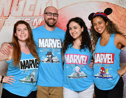Marvel Day At Sea Tshirt Design