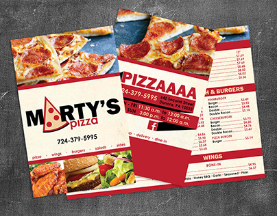Marty's Pizza Rebrand
