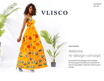 Website redesign Concept - Vlisco