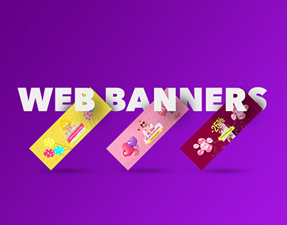 Web Banners for online store of balloons