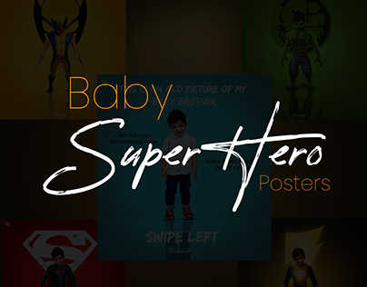 Baby Superhero Poster Design