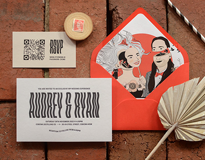 Custom Wedding Website & Stationery for Audrey & Ryan