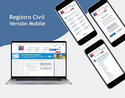 Prototipo Página Registro Civil Mobile