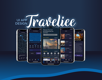 Traveliee Travel App UI Concept