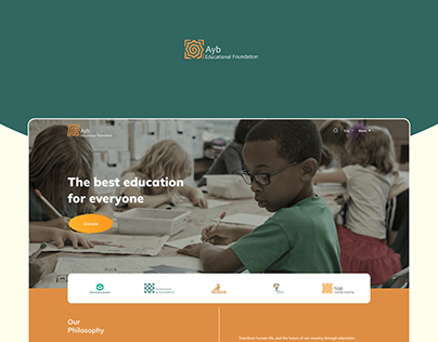 Ayb Educational Foundation - Website Ui/Ux Design