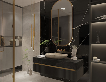 "Symphony of Opulence: Luxury Bathroom Interior Design"