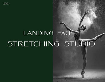 Landing page for stretching studio