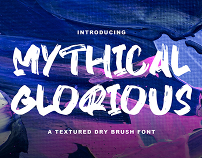 MYTHICAL GLORY - Handbrush Font