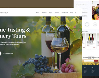 A Responsive Website For Wine And Tour Brand