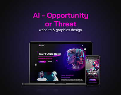 Project thumbnail - AI - Opportunity or Threat - Website & Graphic Design