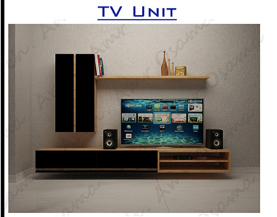 TV Unit - Oak Veneer