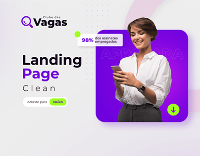 Landing Page - Clube das Vagas