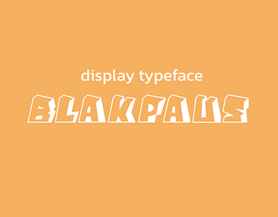 Blakpaus typeface (free font) Vol.1