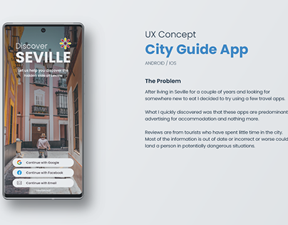 Discover Seville - City Guide UX Concept