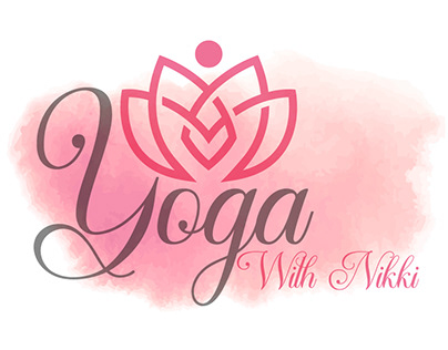 Yoga with Nikki | Watercolor Logo Design