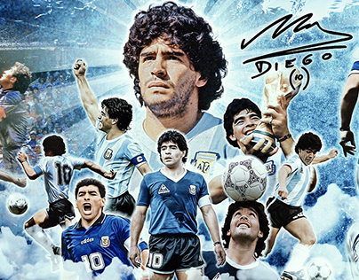 Diego Maradona - Poster Fan Art