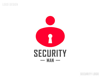 Deisgn Security Man Logo of London