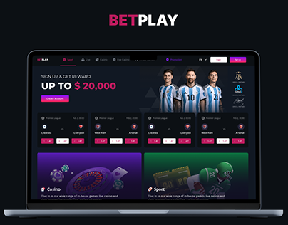 BetPlay - Online Casino Landing Page
