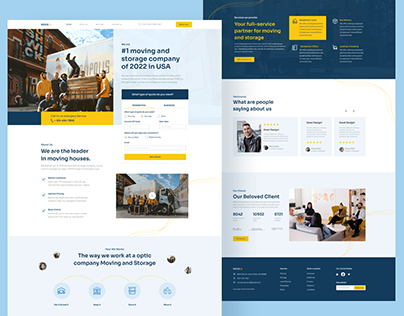 Moving Company Landing Page Design