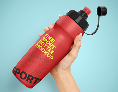 Free Sport Bottle Mockup