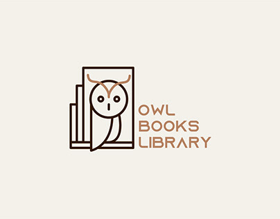 Owl Books Library Branding Identity