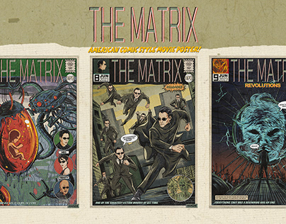 黑客帝国三部曲/The Matrix Trilogy Illustration