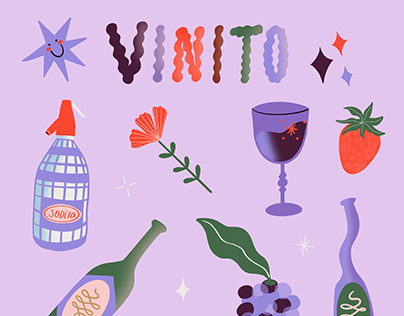 Stickers Vinito /Vermucito - Personal work